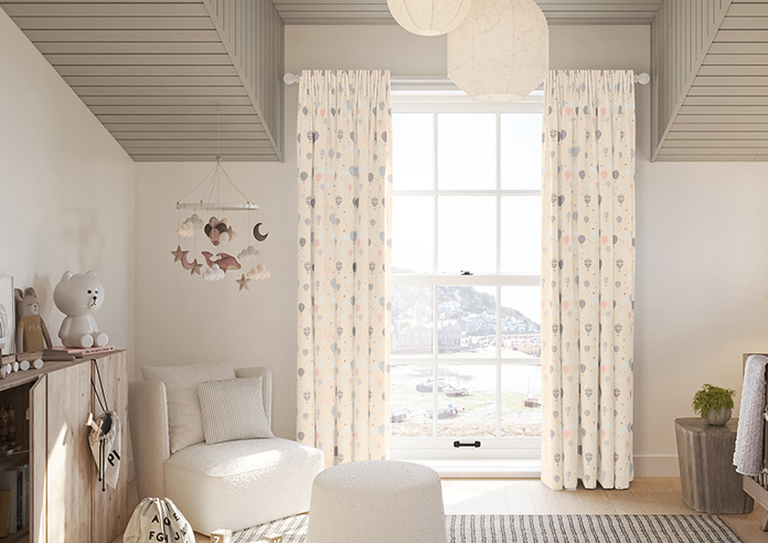 Balloon Festival, Soft Cream - Made to Measure Curtains - Image 3